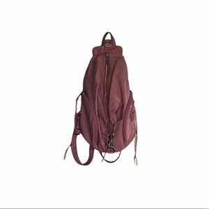 REBECCA MINKOFF dark pink nylon bag pack for women
